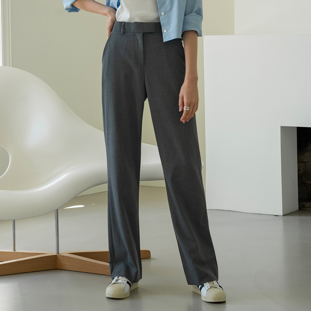 [5/3 예약발송] SIPT7050 signature summer trousers_Charcoal
