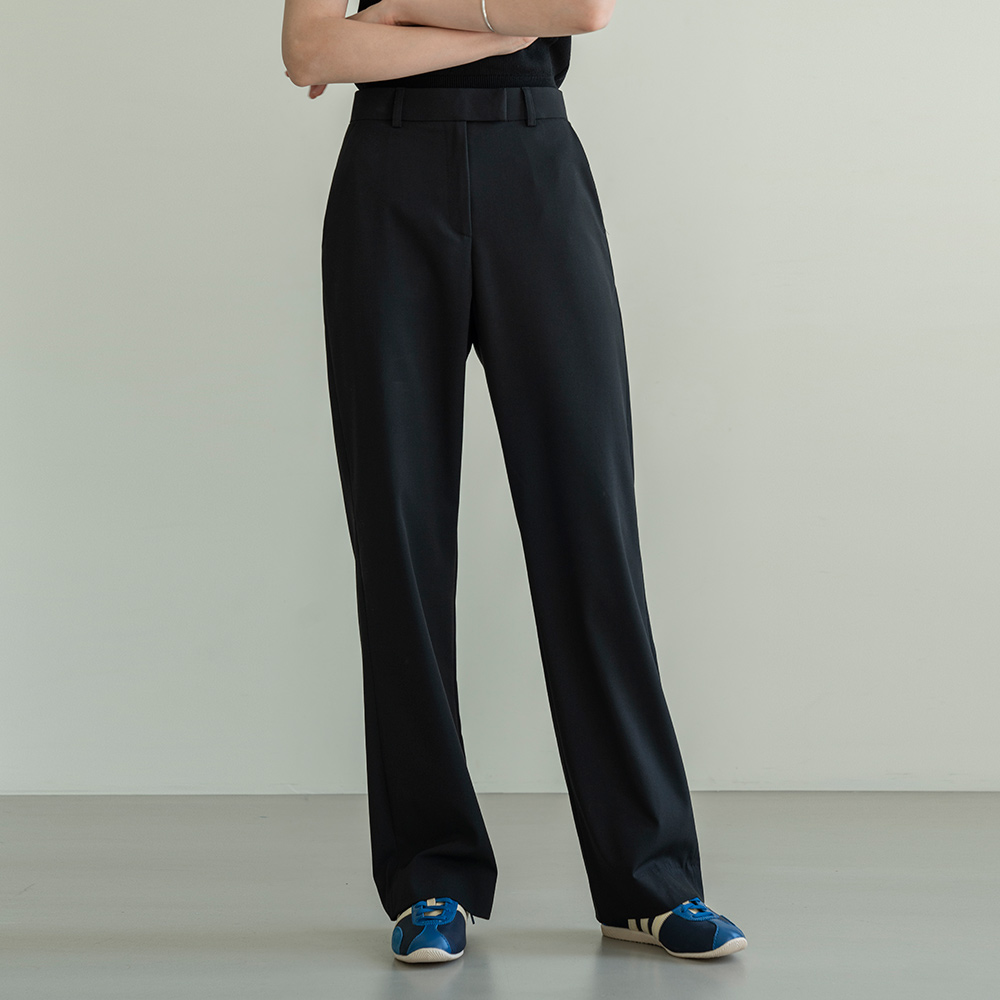[5/3 예약발송] SIPT7050 signature summer trousers_Black