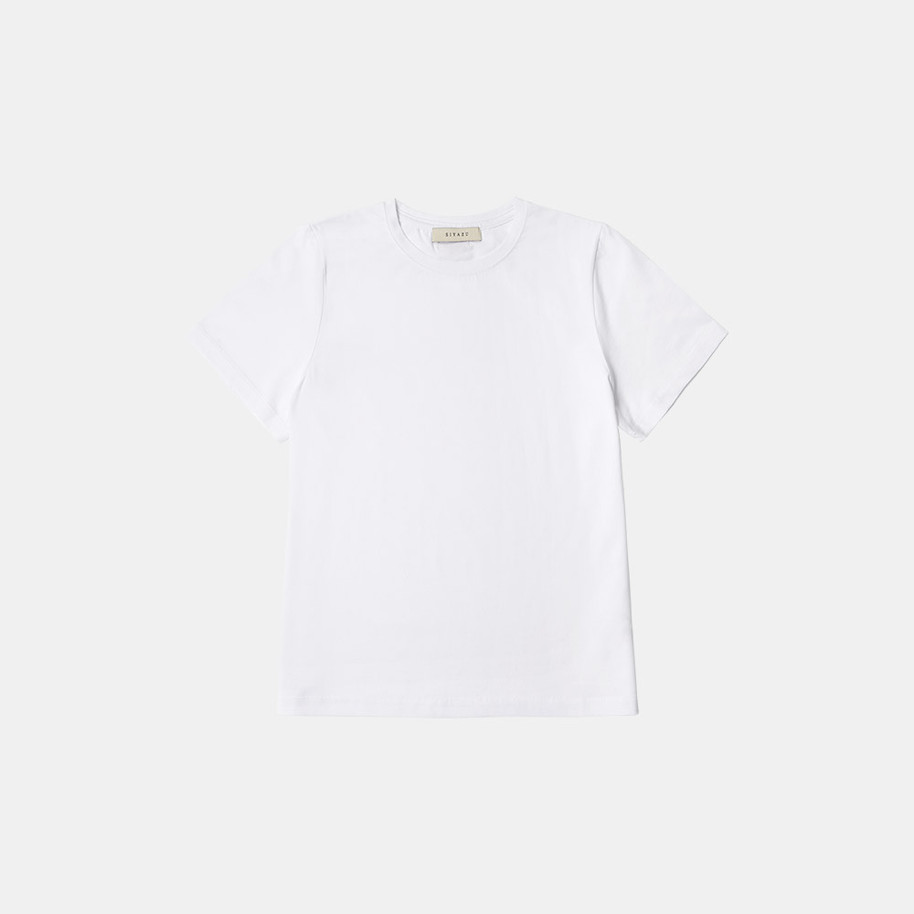 [4/30 예약발송] SITP5108 코튼 텐션 레귤러 핏 티셔츠_White